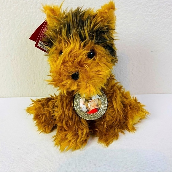 Victoria’s Secret Terrier Yorkie Puppy Max W/ Beaded Photo Frame Collar 8” - Picture 1 of 8